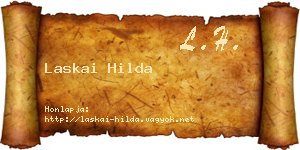 Laskai Hilda névjegykártya